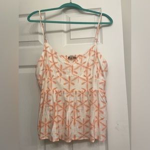 Loft peplum crop top size L